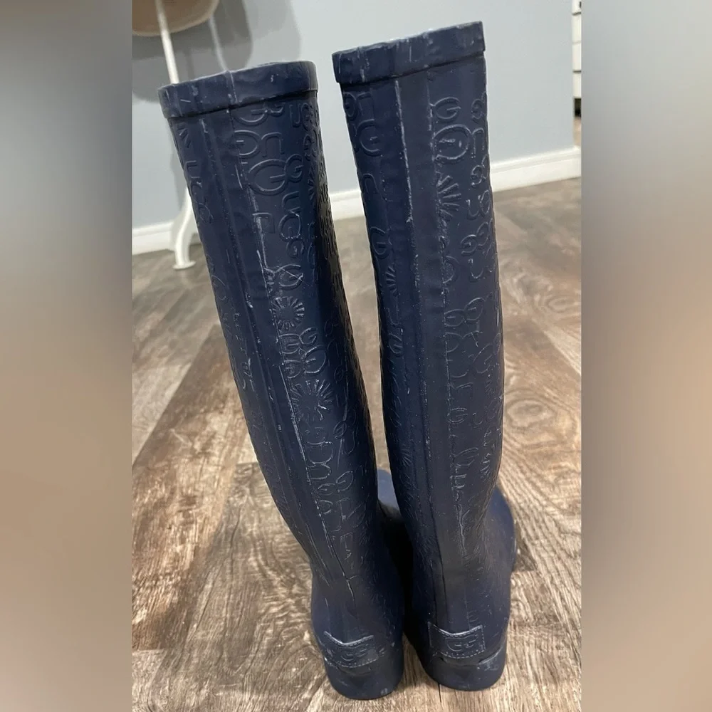 Uggs Stylish Blue Knee-rain High‎ Women's Boots